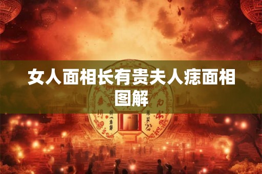 女人面相长有贵夫人痣面相图解