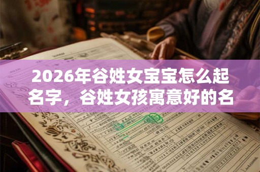 2026年谷姓女宝宝怎么起名字,谷姓女孩寓意好的名字 2026年谷姓女宝宝怎么起名字,谷姓女孩寓意好的名字