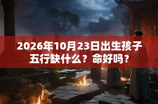 2026年10月23日出生孩子五行缺什么?命好吗? 2026年10月23日出生孩子五行缺什么?命好吗?