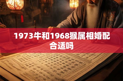 1973牛和1968猴属相婚配合适吗