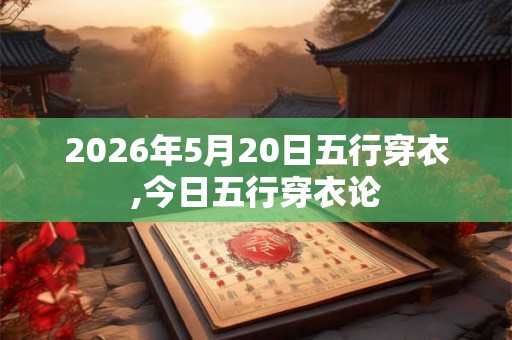 2026年5月20日五行穿衣,今日五行穿衣论