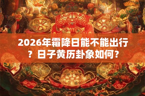 2026年霜降日能不能出行？日子黄历卦象如何？