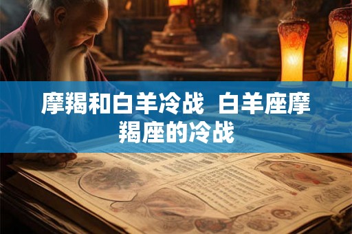 摩羯和白羊冷战  白羊座摩羯座的冷战