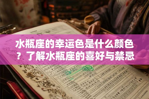 水瓶座的幸运色是什么颜色?了解水瓶座的喜好与禁忌色 水瓶座的幸运色是什么颜色?了解水瓶座的喜好与禁忌色