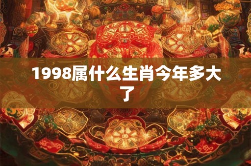 1998属什么生肖今年多大了