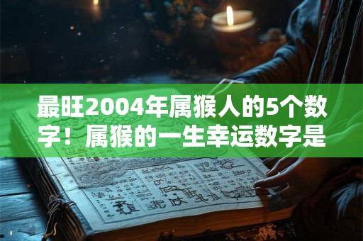 最旺2004年属猴人的5个数字！属猴的一生幸运数字是几