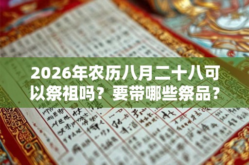 2026年农历八月二十八可以祭祖吗？要带哪些祭品？