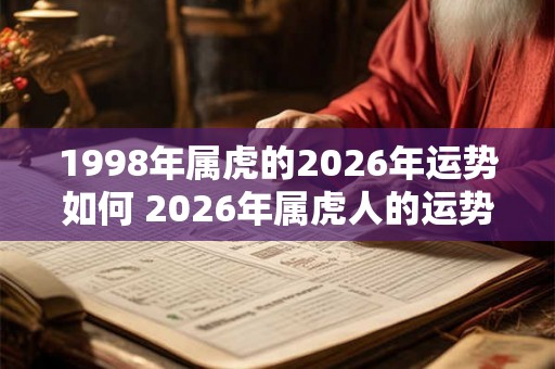 1998年属虎的2026年运势如何 2026年属虎人的运势如何