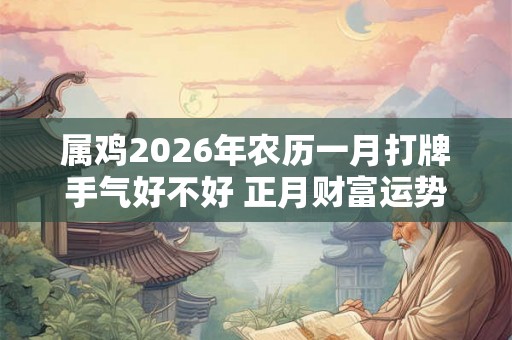 属鸡2026年农历一月打牌手气好不好 正月财富运势分析