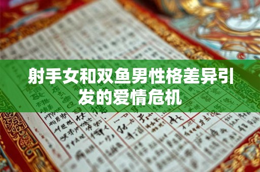 射手女和双鱼男性格差异引发的爱情危机