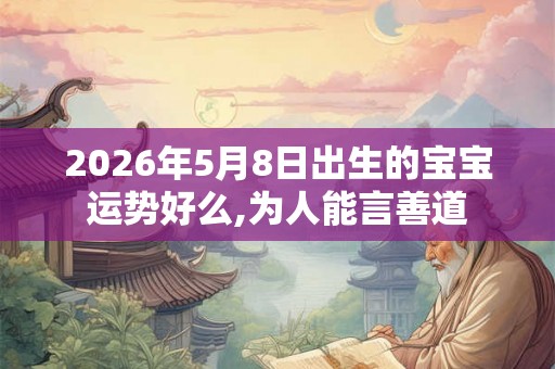 2026年5月8日出生的宝宝运势好么,为人能言善道