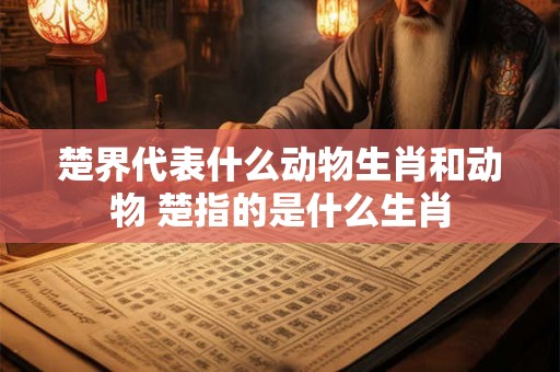 楚界代表什么动物生肖和动物 楚指的是什么生肖 楚界代表什么动物生肖和动物 楚指的是什么生肖