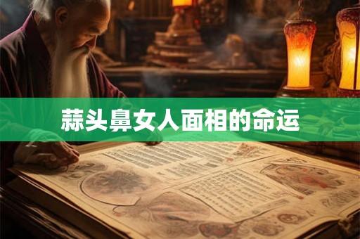 蒜头鼻女人面相的命运