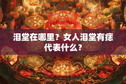 泪堂在哪里？女人泪堂有痣代表什么？