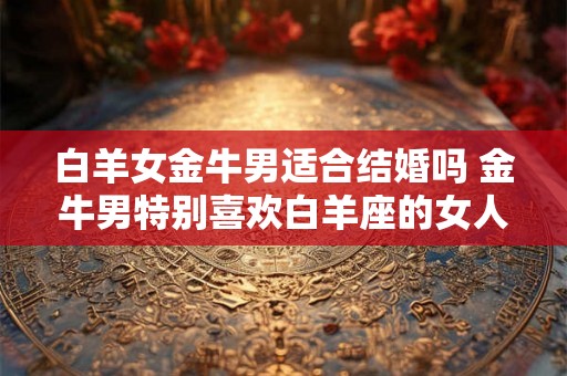 白羊女金牛男适合结婚吗 金牛男特别喜欢白羊座的女人