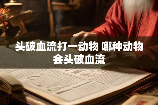 头破血流打一动物 哪种动物会头破血流