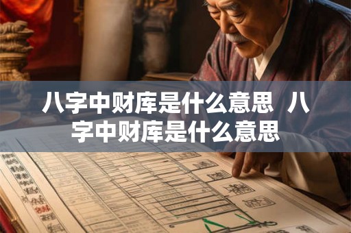 八字中财库是什么意思 八字中财库是什么意思 八字中财库是什么意思 八字中财库是什么意思
