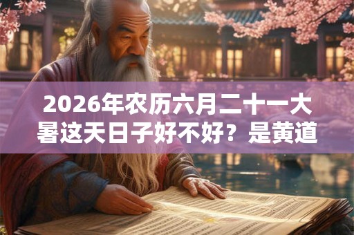 2026年农历六月二十一大暑这天日子好不好？是黄道吉日吗？