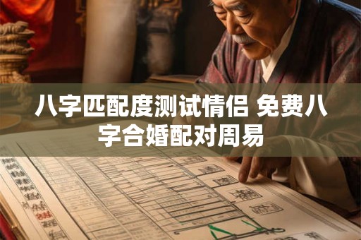 八字匹配度测试情侣 免费八字合婚配对周易