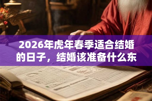 2026年虎年春季适合结婚的日子，结婚该准备什么东西