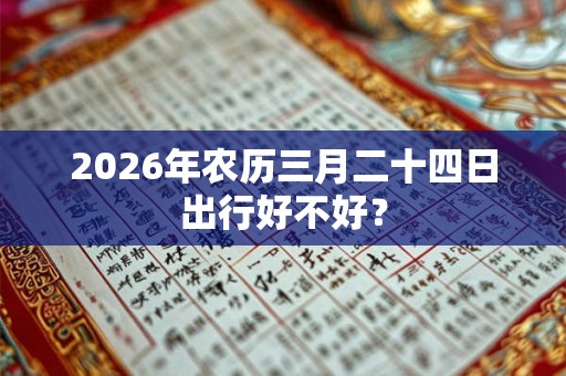 2026年农历三月二十四日出行好不好？