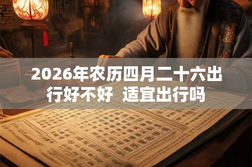2026年农历四月二十六出行好不好  适宜出行吗