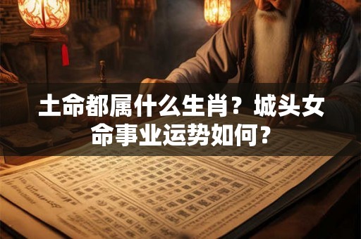 土命都属什么生肖？城头女命事业运势如何？