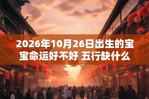 2026年10月26日出生的宝宝命运好不好 五行缺什么