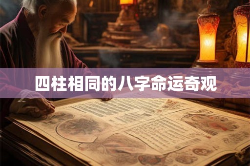 四柱相同的八字命运奇观