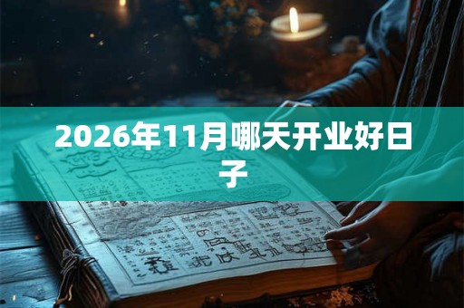 2026年11月哪天开业好日子