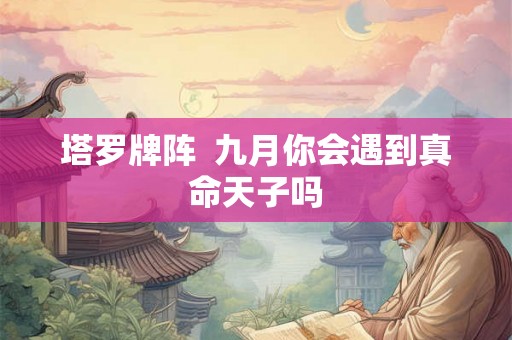塔罗牌阵  九月你会遇到真命天子吗