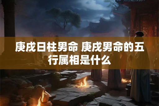 庚戌日柱男命 庚戌男命的五行属相是什么