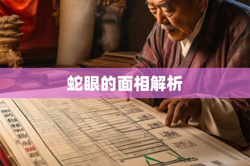 蛇眼的面相解析