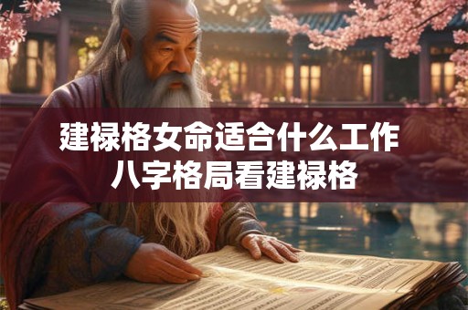 建禄格女命适合什么工作 八字格局看建禄格