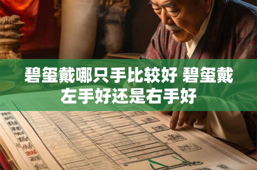 碧玺戴哪只手比较好 碧玺戴左手好还是右手好