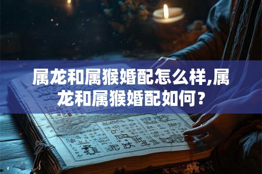属龙和属猴婚配怎么样,属龙和属猴婚配如何？