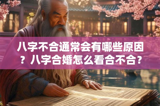 八字不合通常会有哪些原因？八字合婚怎么看合不合？