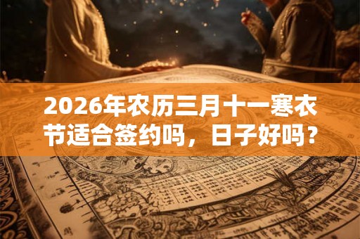 2026年农历三月十一寒衣节适合签约吗，日子好吗？