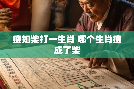 瘦如柴打一生肖 哪个生肖瘦成了柴