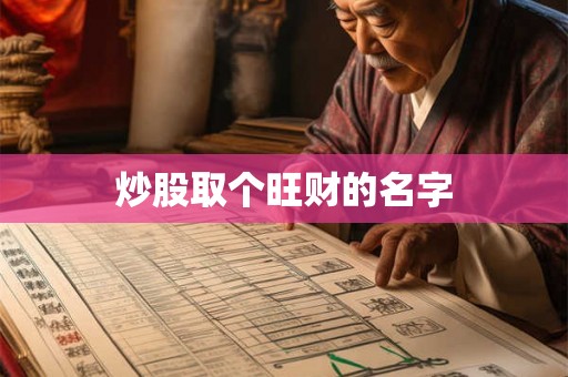 炒股取个旺财的名字