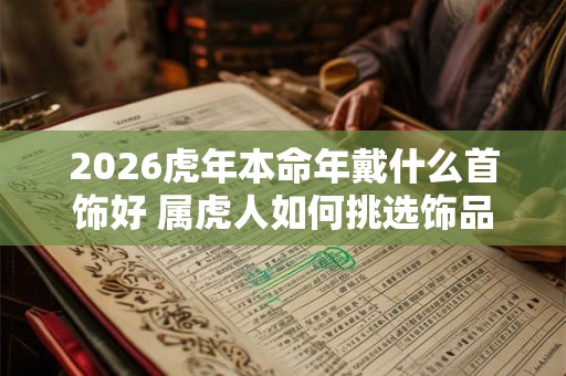 2026虎年本命年戴什么首饰好 属虎人如何挑选饰品