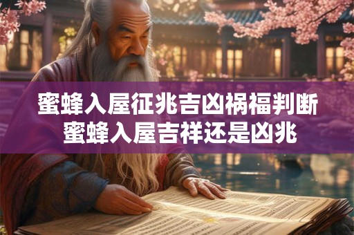 蜜蜂入屋征兆吉凶祸福判断 蜜蜂入屋吉祥还是凶兆 蜜蜂入屋征兆吉凶祸福判断 蜜蜂入屋吉祥还是凶兆