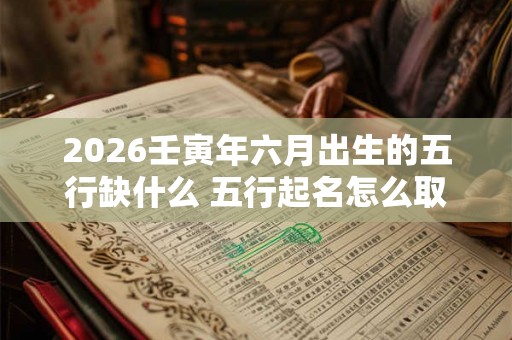 2026壬寅年六月出生的五行缺什么 五行起名怎么取