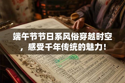 端午节节日系风俗穿越时空，感受千年传统的魅力！