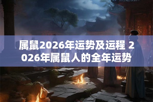 属鼠2026年运势及运程 2026年属鼠人的全年运势