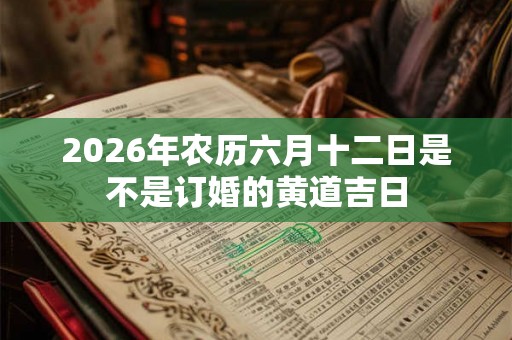 2026年农历六月十二日是不是订婚的黄道吉日 2026年农历六月十二日是不是订婚的黄道吉日