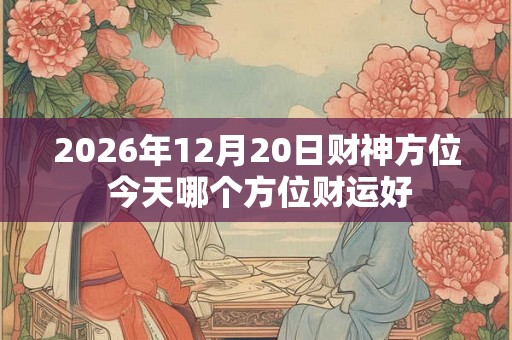2026年12月20日财神方位 今天哪个方位财运好 2026年12月20日财神方位 今天哪个方位财运好
