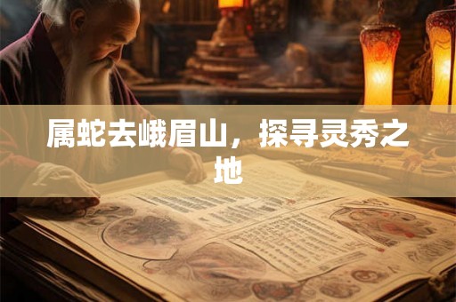 属蛇去峨眉山，探寻灵秀之地