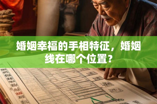婚姻幸福的手相特征，婚姻线在哪个位置？