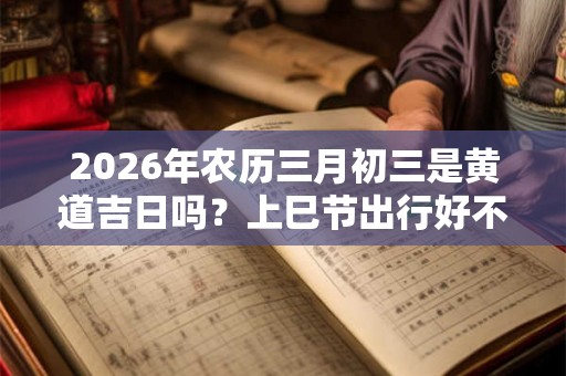 2026年农历三月初三是黄道吉日吗?上巳节出行好不好? 2026年农历三月初三是黄道吉日吗?上巳节出行好不好?